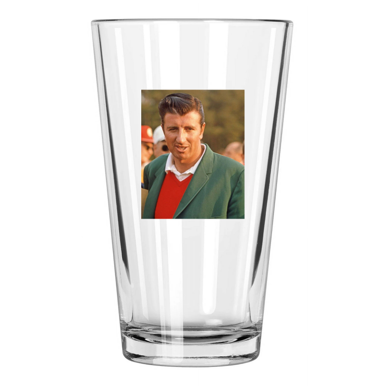 1969 American Golfer George Archer Photo Golf Masters 2 Pint Beer Drinking Glass