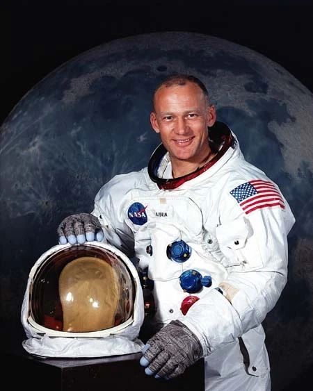 1969 Astronaut Apollo 11 Buzz Aldrin Glossy Keychain Space Keychain Moon Print