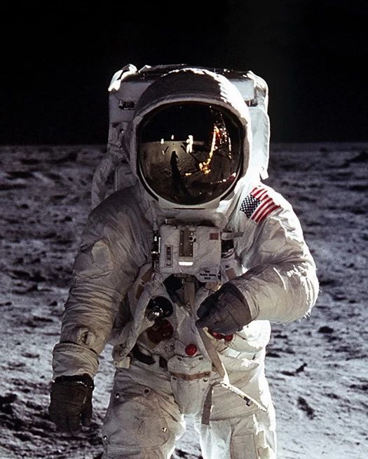 1969 Astronaut Buzz Aldrin Glossy Magnet Apollo 11 Moon Landing Magnet