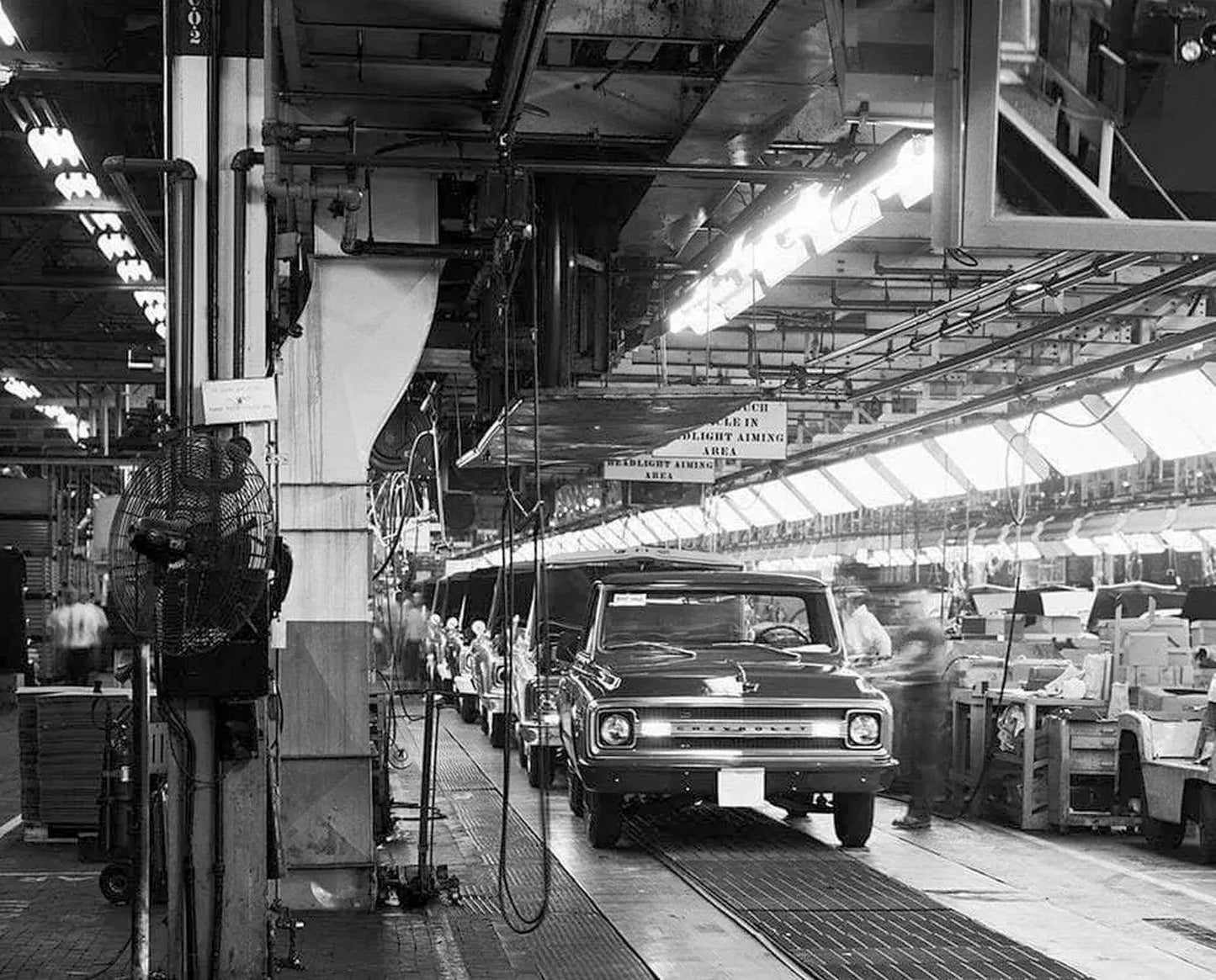 1969 Chevrolet C 10 Classic Truck Factory Assembly Line Picture Photo
