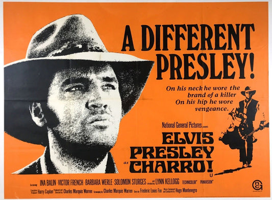 1969 Charro Movie Magnet Elvis Presley Ina Balin Barbara Werl