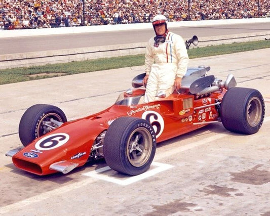 1969 Indy Racecar Driver Aj Foyt Glossy Photo Print Formula One Poster 2