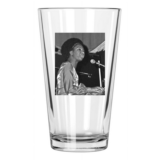 1969 Jazz Singer Nina Simone Photo Blues Soul Pint Beer Drinking Glass