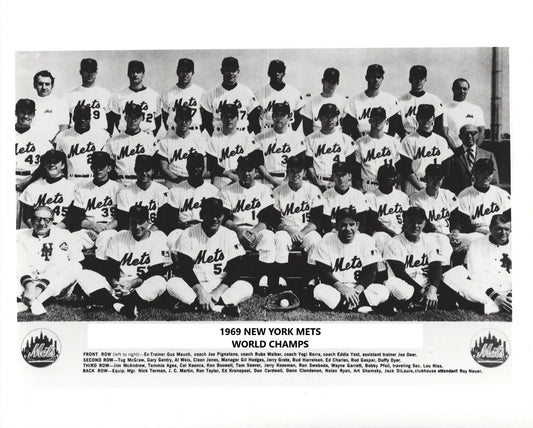 1969 New York Mets Team Magnet Baseball Picture Ny World Champs Mlb