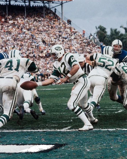 1969 New York Jets Matt Snell And Joe Namath Photo Print Super Bowl Iii