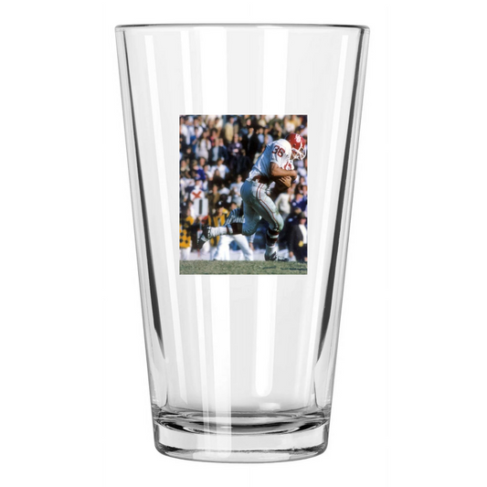1969 Oklahoma Sooners Steve Owens College Heisman Trophy Pint Beer Glass