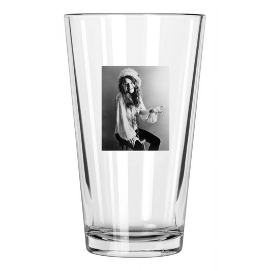 1969 Rock Singer Janis Joplin Photo Music Celebrity Pint Beer Drinking Glass