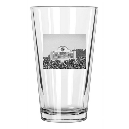1969 Scoreboard Kezar Stadium Photo 49Ers Vs Colts Pint Beer Drinking Glass