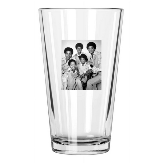 1969 The Jackson Five 5 8X10 Michael Jackson Portrait Pint Beer Drinking Glass