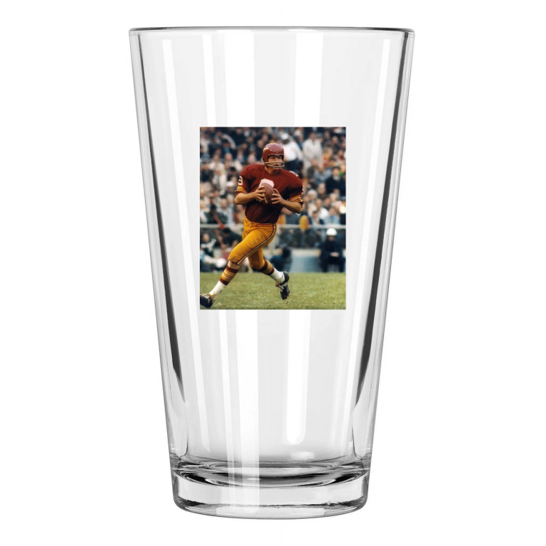 1969 Washington Redskins Sonny Jurgensen Nfl Football Pint Beer Drinking Glass