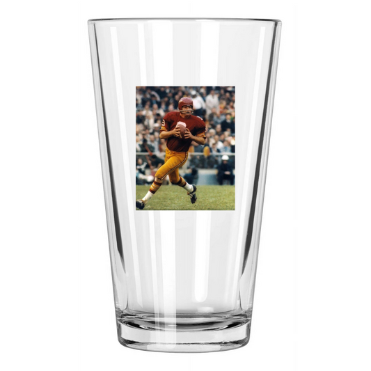 1969 Washington Redskins Sonny Jurgensen Nfl Football Pint Beer Drinking Glass