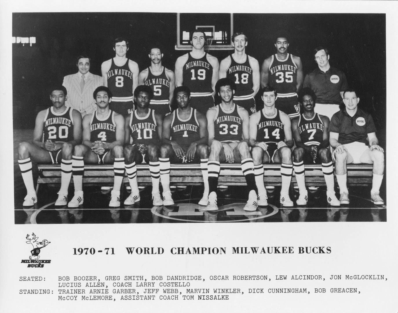 71 Milwaukee Bucks Photo Basketball Nba World Champs Bw 300 PCS Jigsaw Puzzle