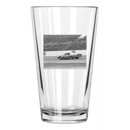 1970 17 Purolator Ford David Pearson Photo Daytona 500 Pint Beer Drinking Glass