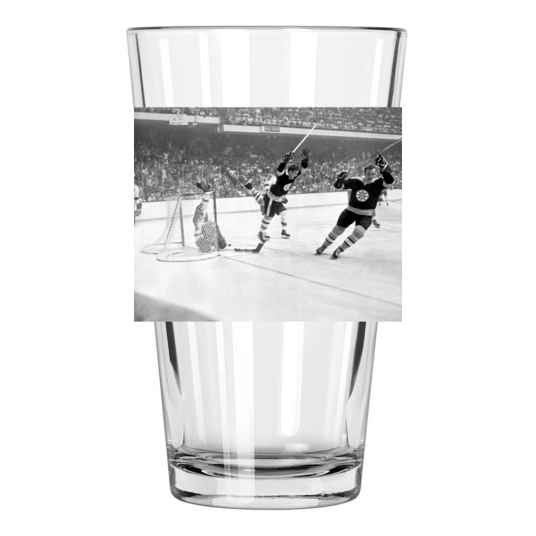 1970 Boston Bruins Bobby Orr Photo Nhl Hockey The Goal Pint Beer Drinking Glass