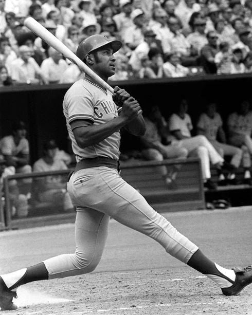 1970 Chicago Cubs Billy Williams Glossy Photo Baseball Print Swing Poster