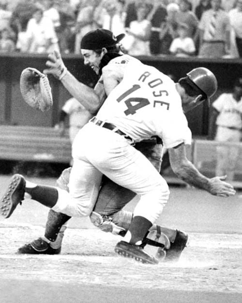 1970 Cincinnati Reds Pete Rose All Star Game Photo Poster Ray Fosse Print 2