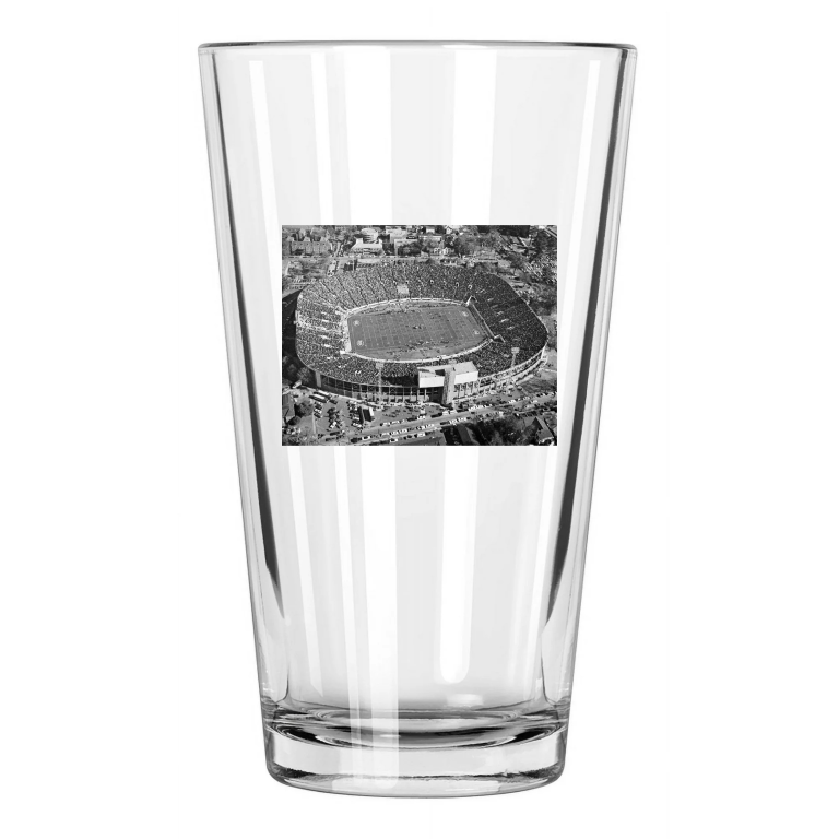 1970 Denny Stadium Photo Field Alabama Crimson Tide Pint Beer Drinking Glass
