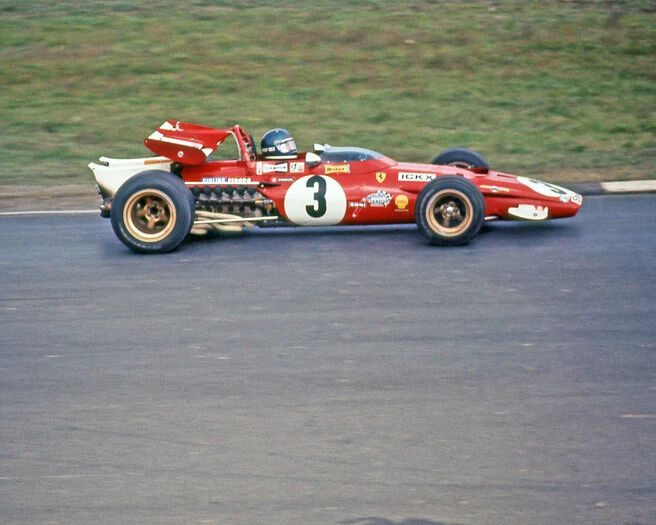 1970 Driver Jacky Ickx Glossy Keychain Formula 1 U.S. Grand Prix Keychain