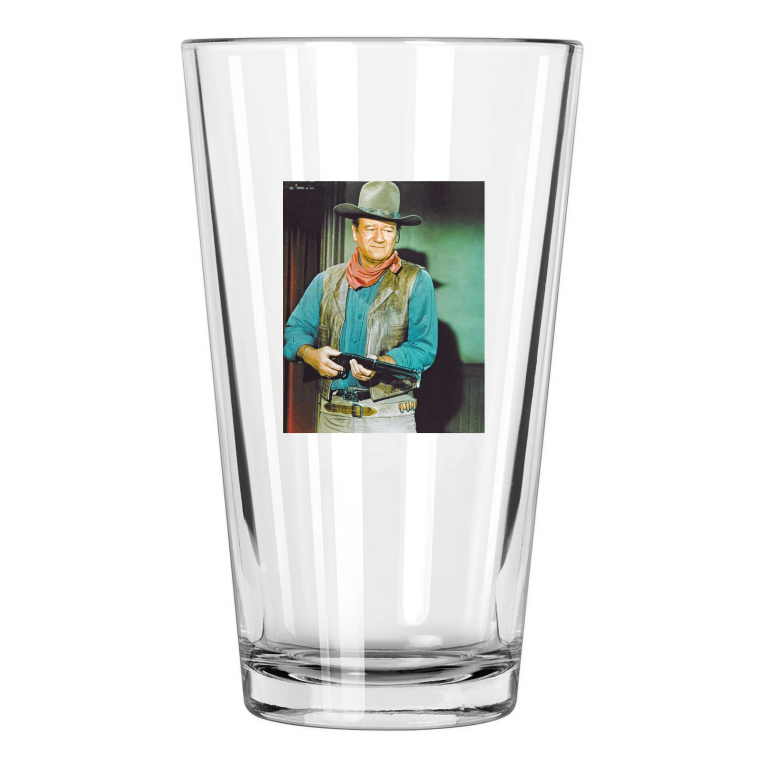 1970 Film 'Rio Lobo' John Wayne Photo Movie Pint Beer Drinking Glass