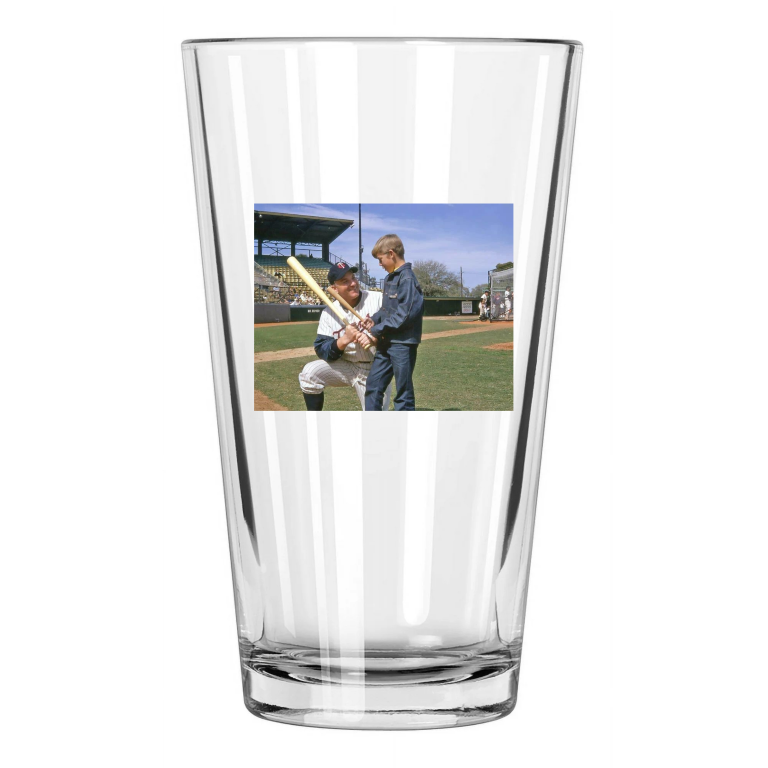 1970 Minnesota Twins Harmon Killebrew Photo Baseball Pint Beer Drinking Glass