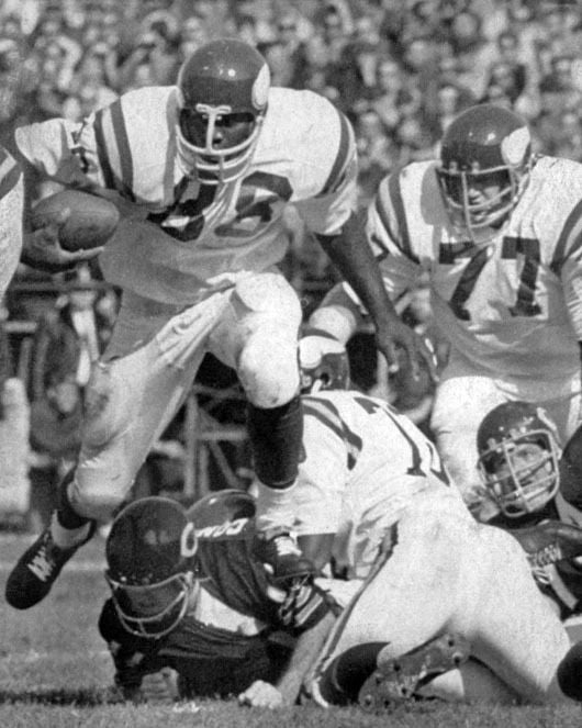 1970 Minnesota Vikings Alan Page Vs Chicago Glossy Photo Print Poster