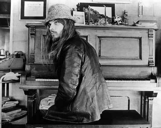 1970 Music Legend Leon Russell Glossy Photo Singing Print Rock Poster