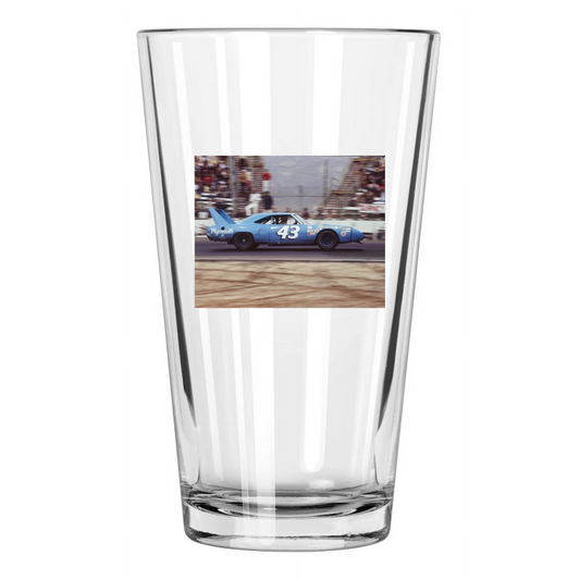 1970 Nascar Richard Petty Winston Cup Supercharger Pint Beer Drinking Glass
