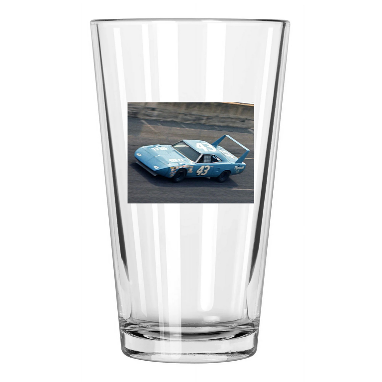 1970 Nascar Richard Petty Winston Cup Supercharger Pint Beer Drinking Glass