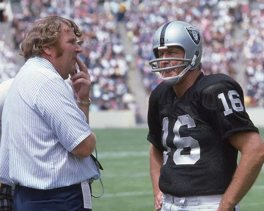1970 Oakland Raiders John Madden And George Blanda Keychain Football Print
