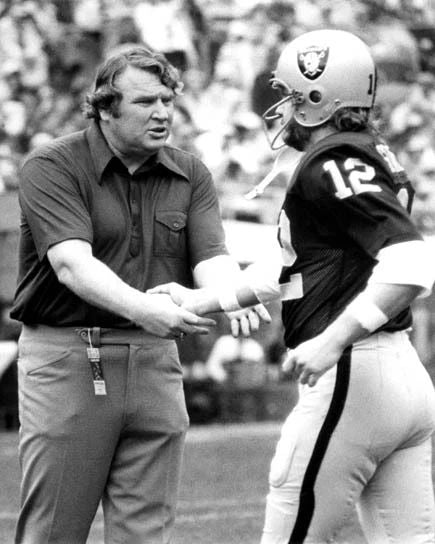 1970 Oakland Raiders John Madden And Ken Stabler Keychain Nfl Football Print