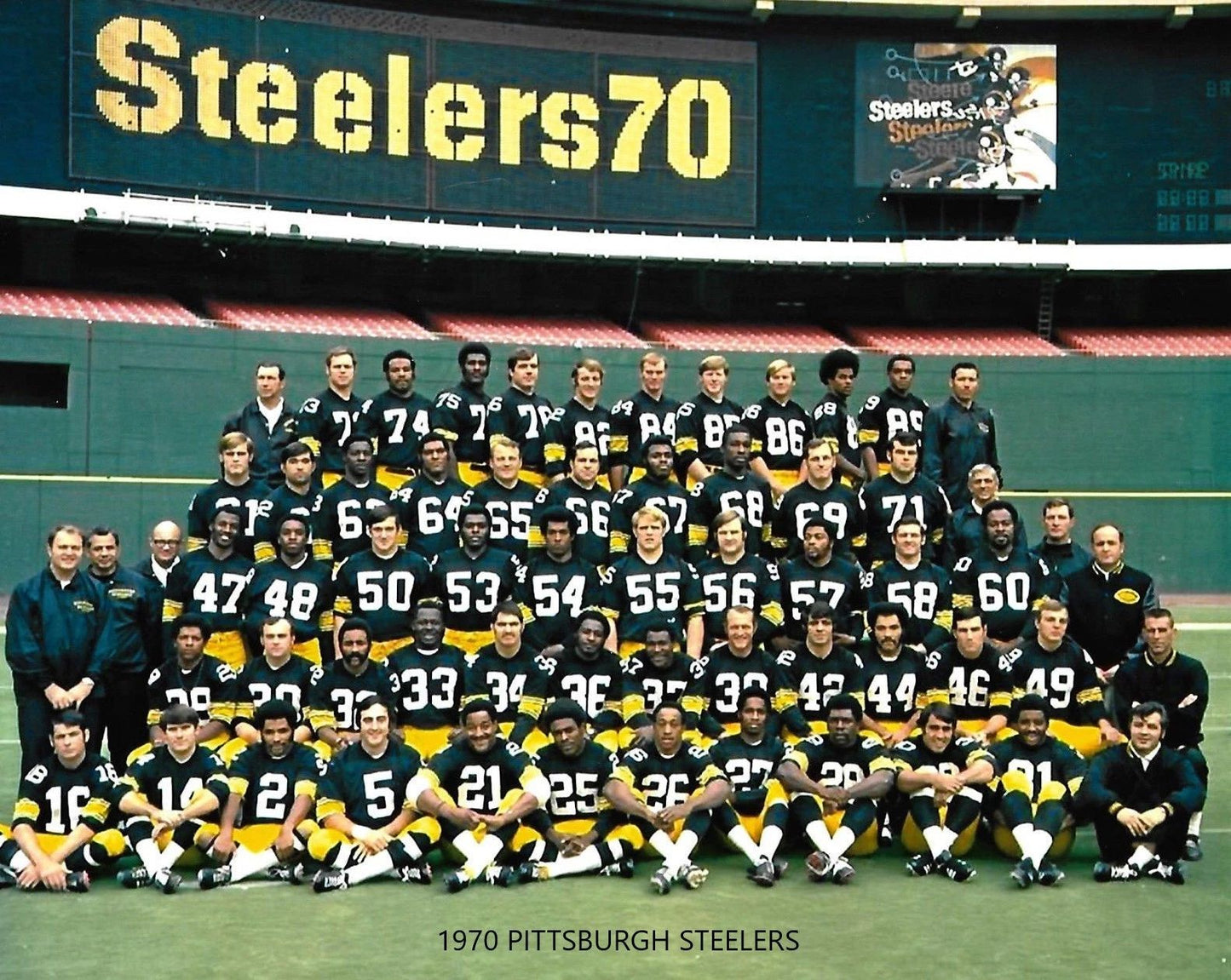 1970 Pittsburgh Steelers Team Photo Nfl Football Picture 300 Piece Jigsaw Puzzle