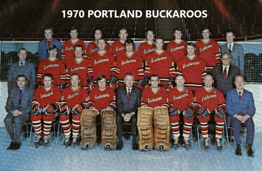 1970 Portland Buckaroos Photo Hockey Whl 300 Piece Jigsaw Puzzle