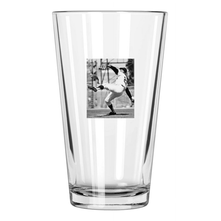 1970 San Francisco Giants Juan Marichal Baseball Hof 83 Pint Beer Drinking Glass
