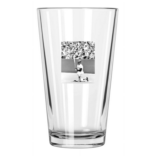 1970 San Francisco Giants Willie Mays Photo Baseball Pint Beer Drinking Glass