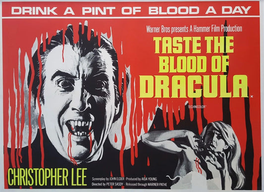 1970 Taste The Blood Of Dracula Movie Keychain Transylvania Vampire