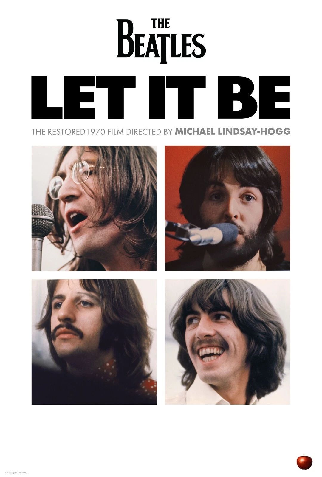 1970 The Beatles Let It Be Movie Poster Paul Mccartney John Lennon