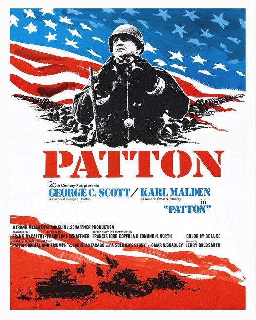 1970 War Film Patton Magnet Artwork Magnet Glossy Print George C Scott