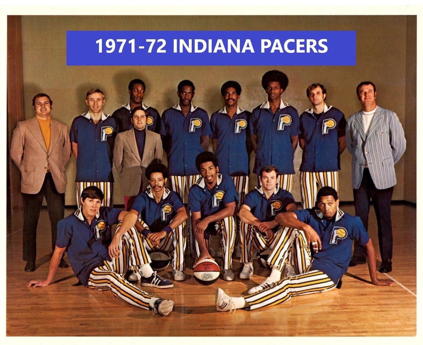 72 Indiana Pacers Team Keychain Basketball Picture Aba