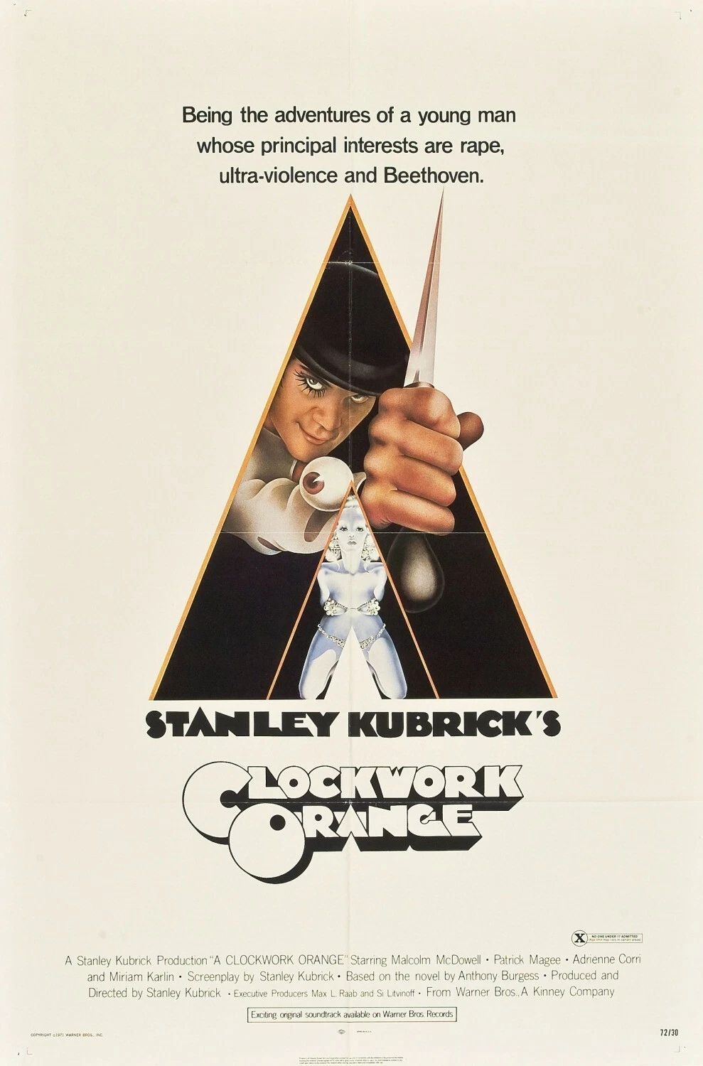1971 A Clockwork Orange Movie Magnet Alex Delarge Stanley Kubrick 1