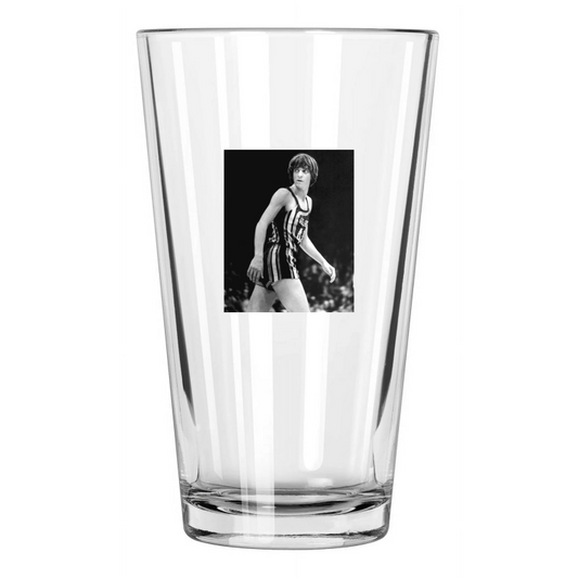 1971 Atlanta Hawks Pete Maravich 'Pistol Pete' Hof 87 Pint Beer Drinking Glass