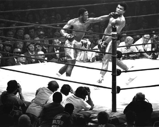 1971 Boxing Muhammad Ali And Joe Frazier Glossy Photo Title Fight I Poster