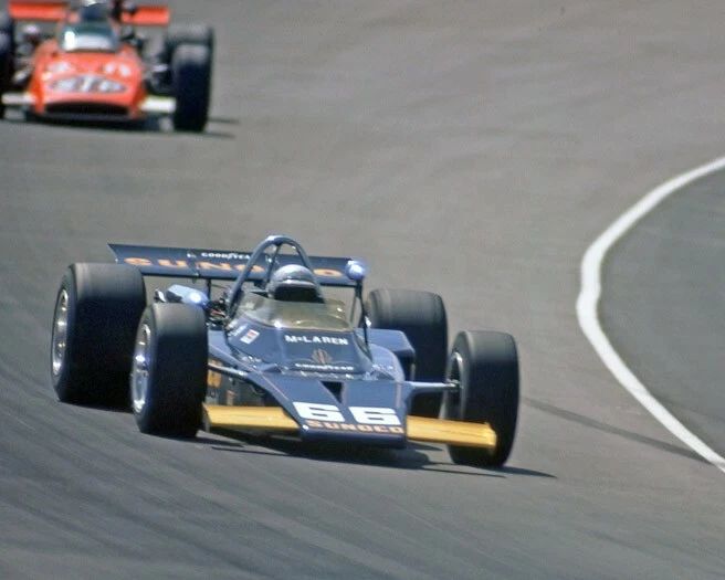 1971 California 500 Mark Donohue Photo Ontario Speedway Poster Sunoco Print