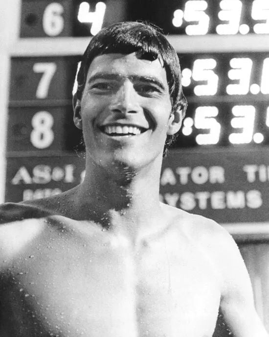1971 Championship Swimmer Mark Spitz Glossy Keychain Usa Keychain