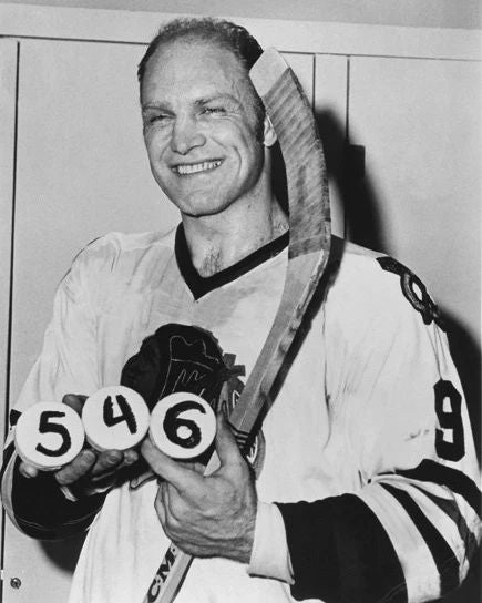 1971 Chicago Blackhawks Bobby Hull Glossy Keychain 546 Goals Hockey Keychain