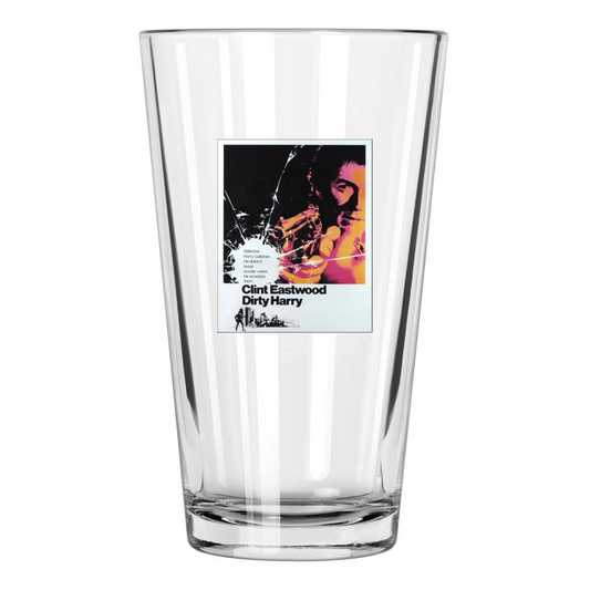 1971 Dirty Harry Photo Movie Promo Clint Eastwood Pint Beer Drinking Glass