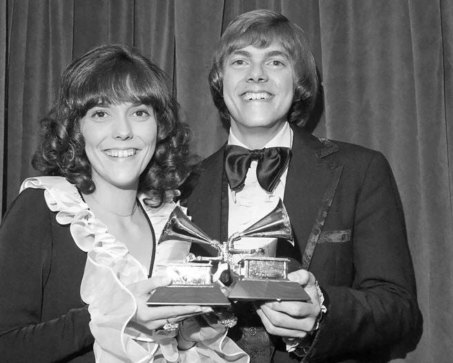 1971 Duo Singers The Carpenters Magnet Print Karen And Richard Magnet