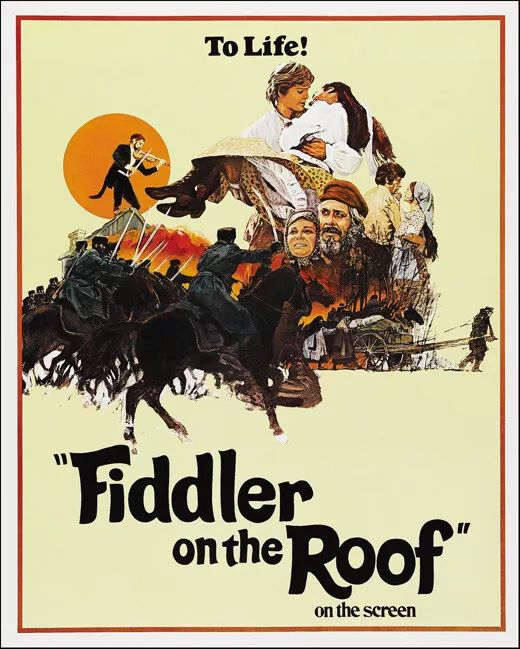 1971 Film Fiddler On The Roof Photo Artwork Poster Glossy Print Topol