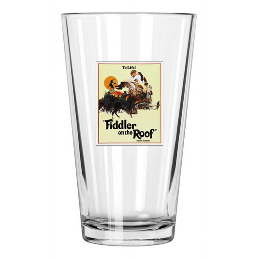 1971 Film Fiddler On The Roof Photo Artwork Topol Pint Beer Drinking Glass