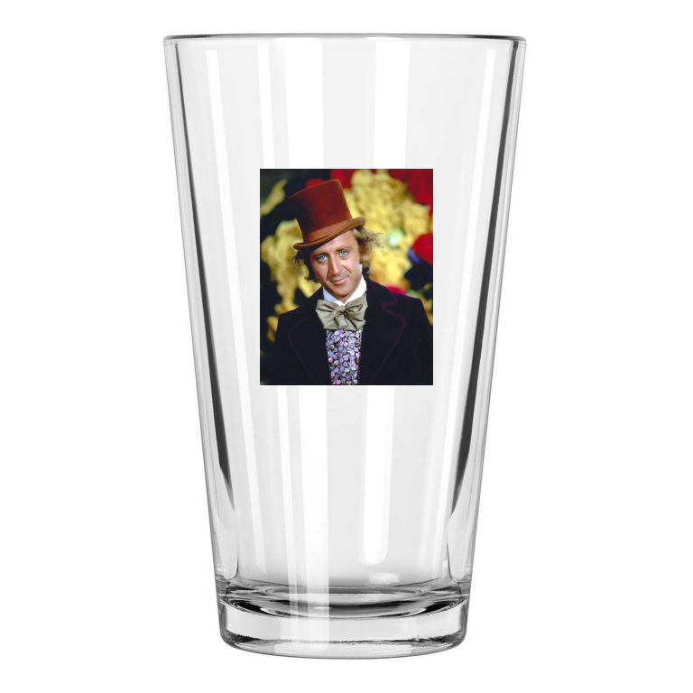 1971 Gene Wilder Willy Wonka And The Chocolate Factory Pint Beer Drinking Glass