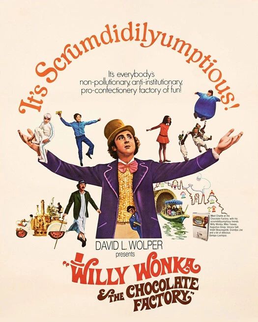 1971 Gene Wilder 'Willy Wonka And The Chocolate Factory' Keychain Keychain
